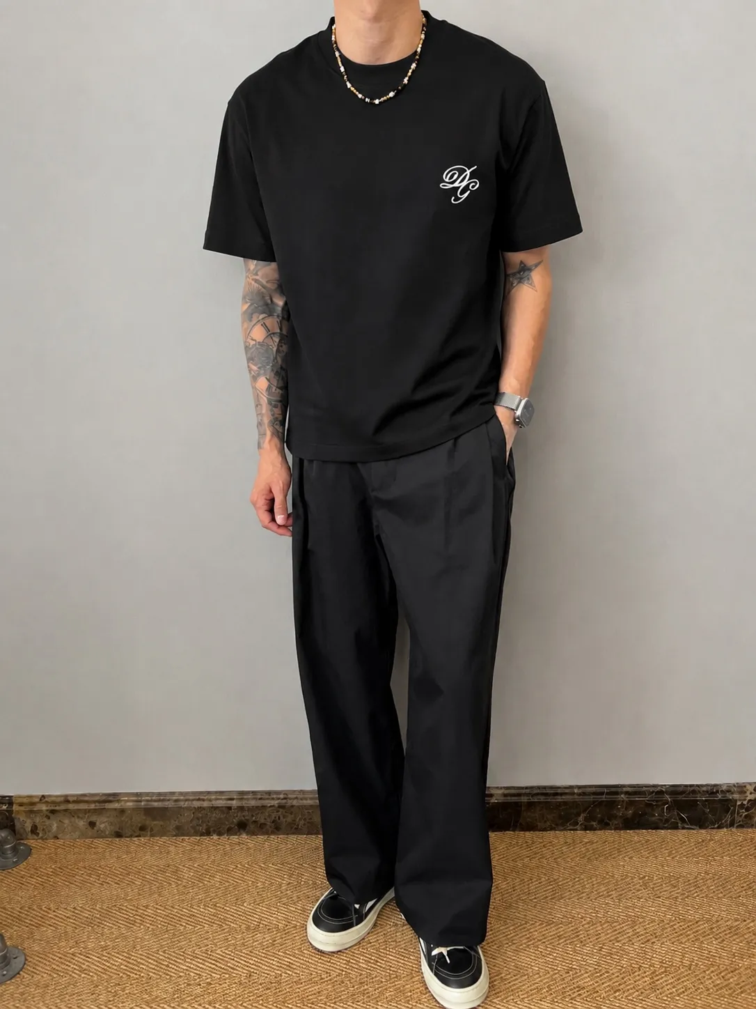 DG～ logo ， Same Style 《 》 ， ， tee， ， Same Style ， : Black White Coffee Brown Size：S（90-130 ） M（125-150 ） L（135-165 ） XL（160-190 ） XXL（185 ）